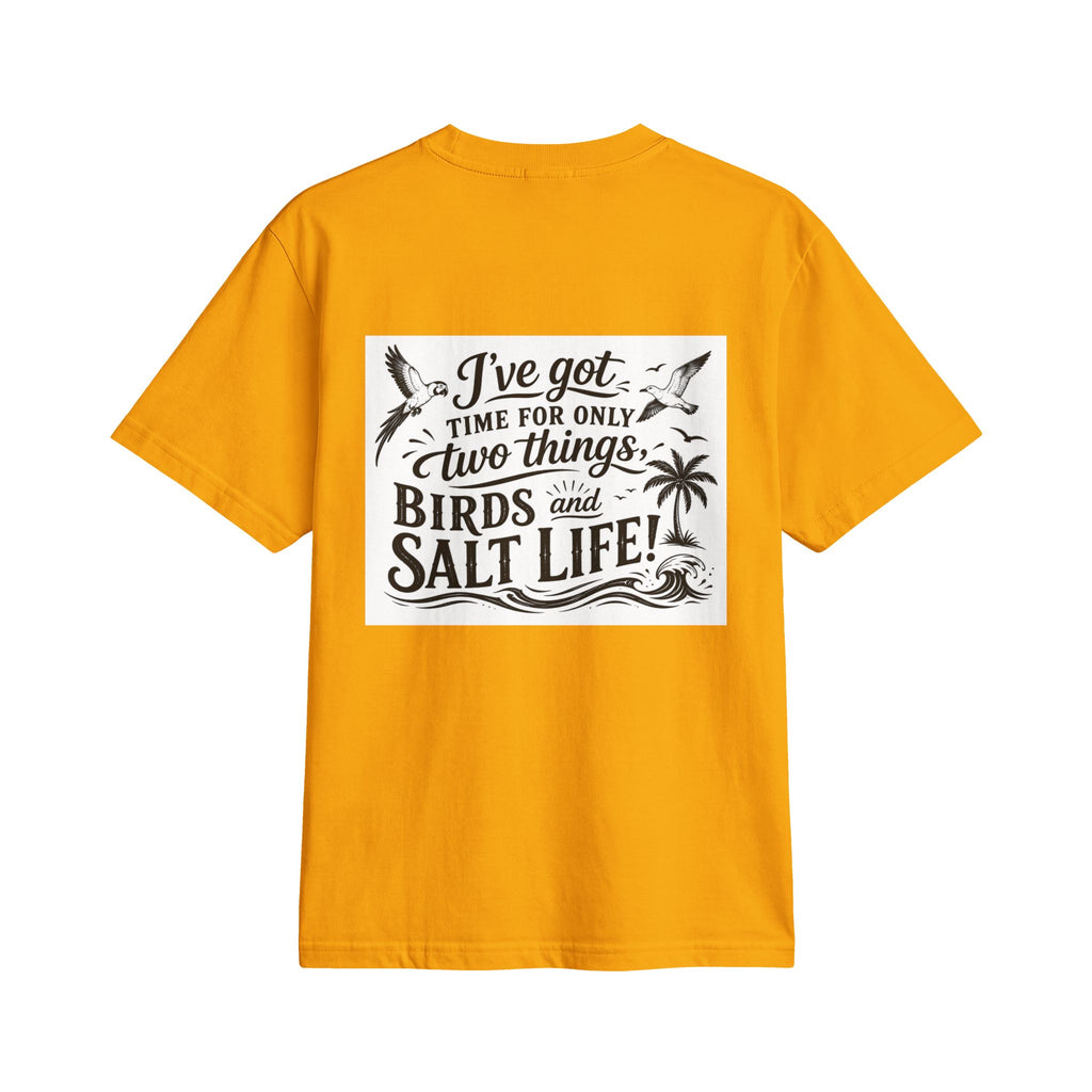 T-Shirt — "Birds and Salt Life" Tropical Beach Parrot Graphic Tee