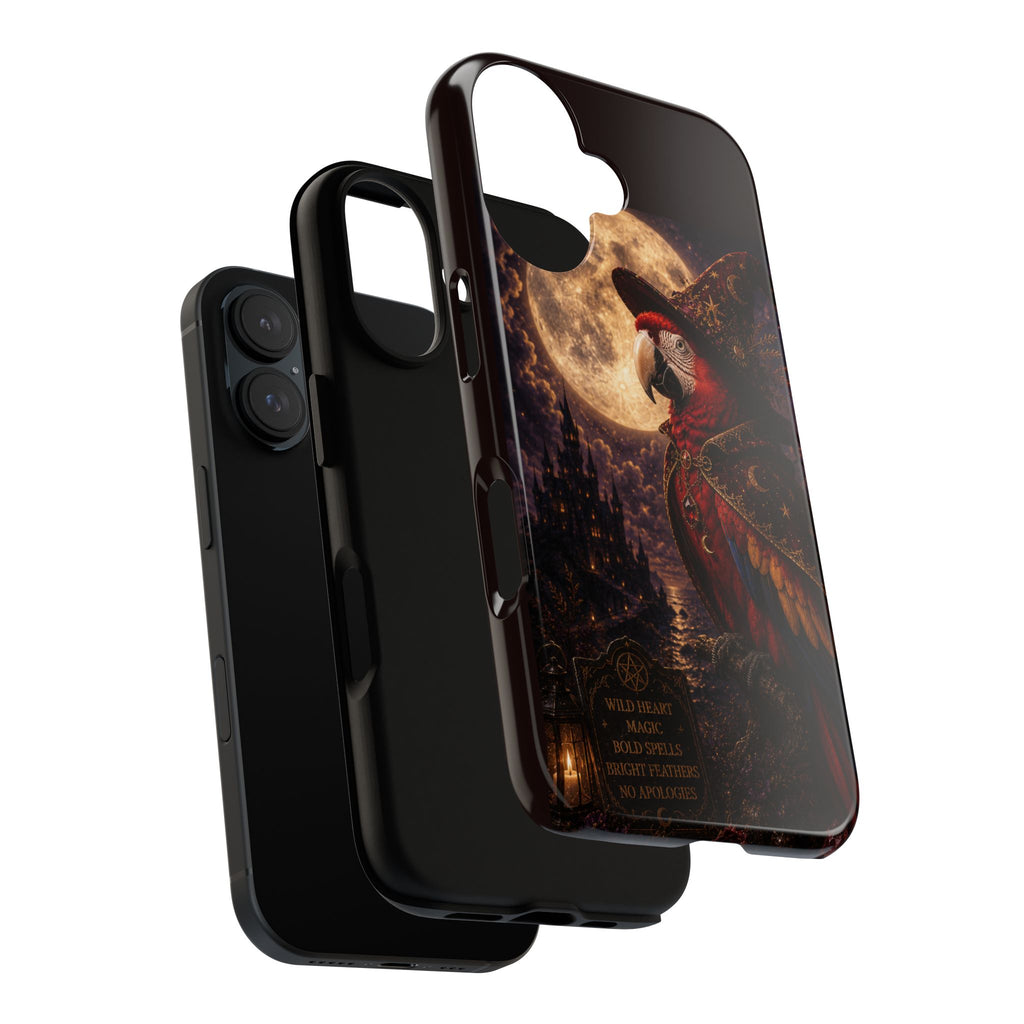 Mystic Parrot Moon Phone Case