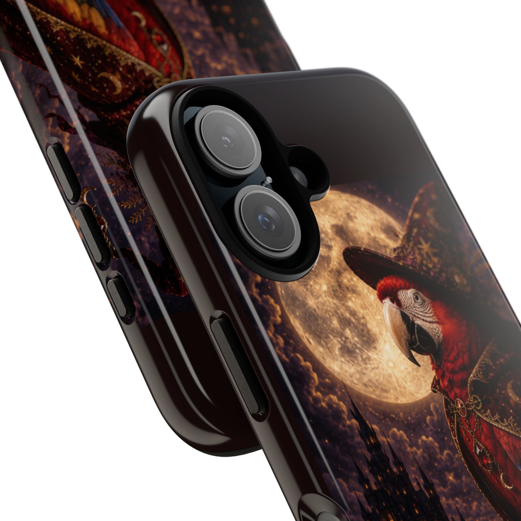 Mystic Parrot Moon Phone Case