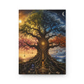 Tree of Seasons Hardcover Journal — Mystical Yggdrasil Art Notebook