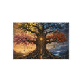 Tree of Seasons Outdoor Rug — Mystical Landscape Patio Mat