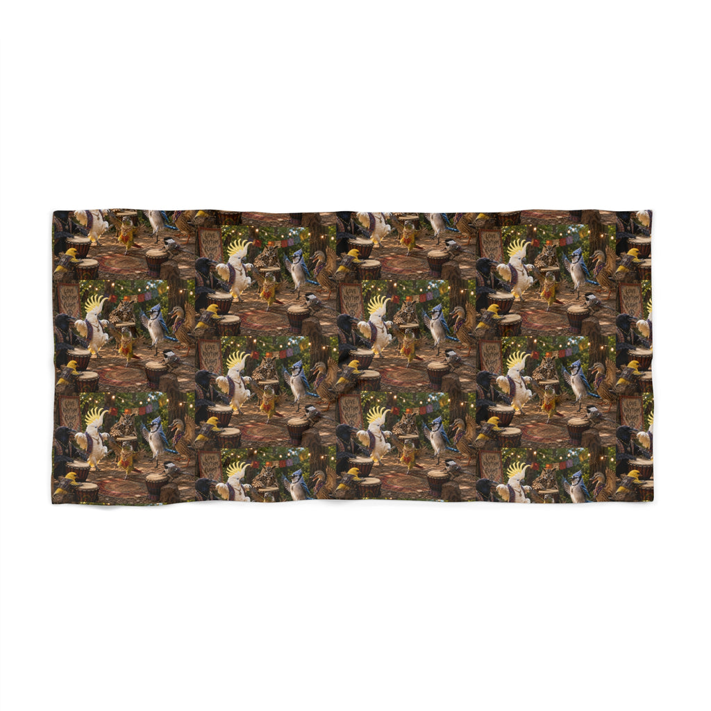 Beach Towel — Tropical Vintage Surf Collage
