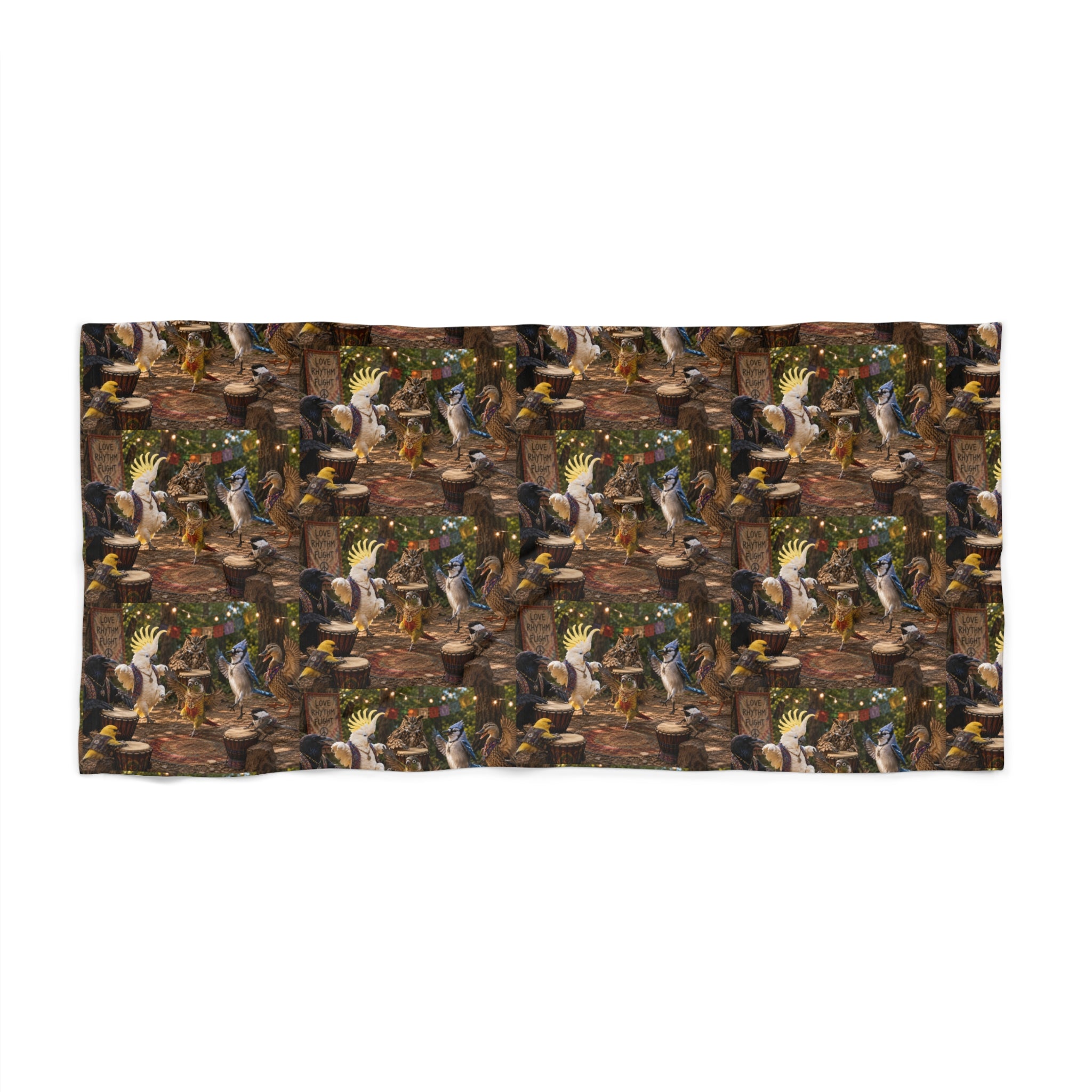 Beach Towel — Tropical Vintage Surf Collage