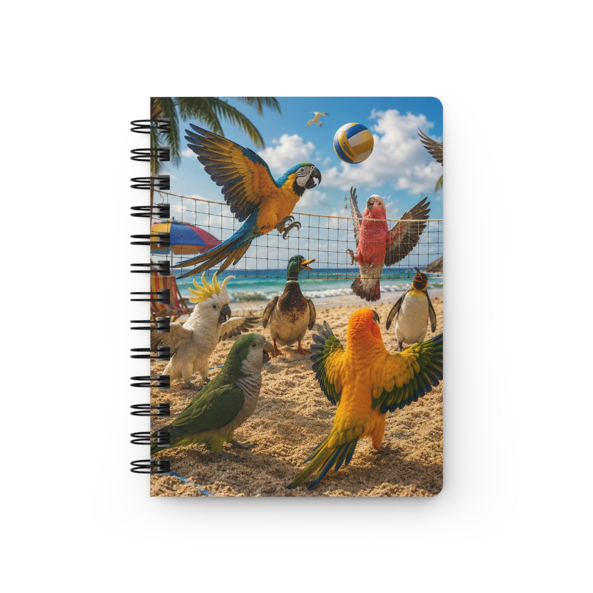 Beach Birds Spiral Journal — "I've Got Time for Only Two Things: Birds and Salt Life"