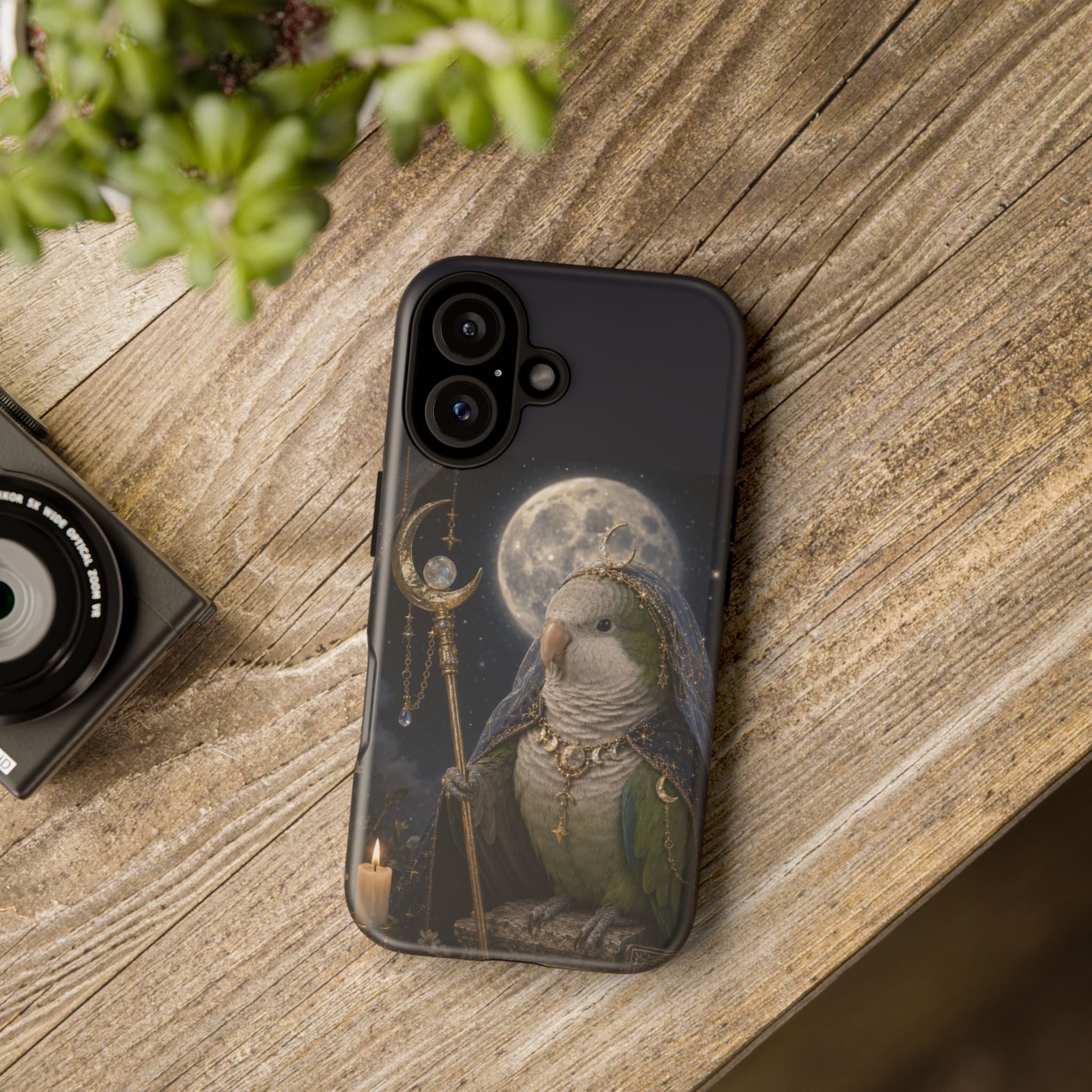 Mystic Moon Parrot Phone Case