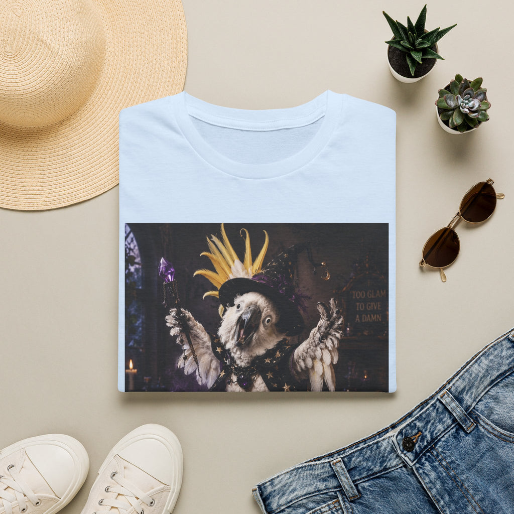 Chaos Witch T‑Shirt — Gothic Crow Crown Illustration