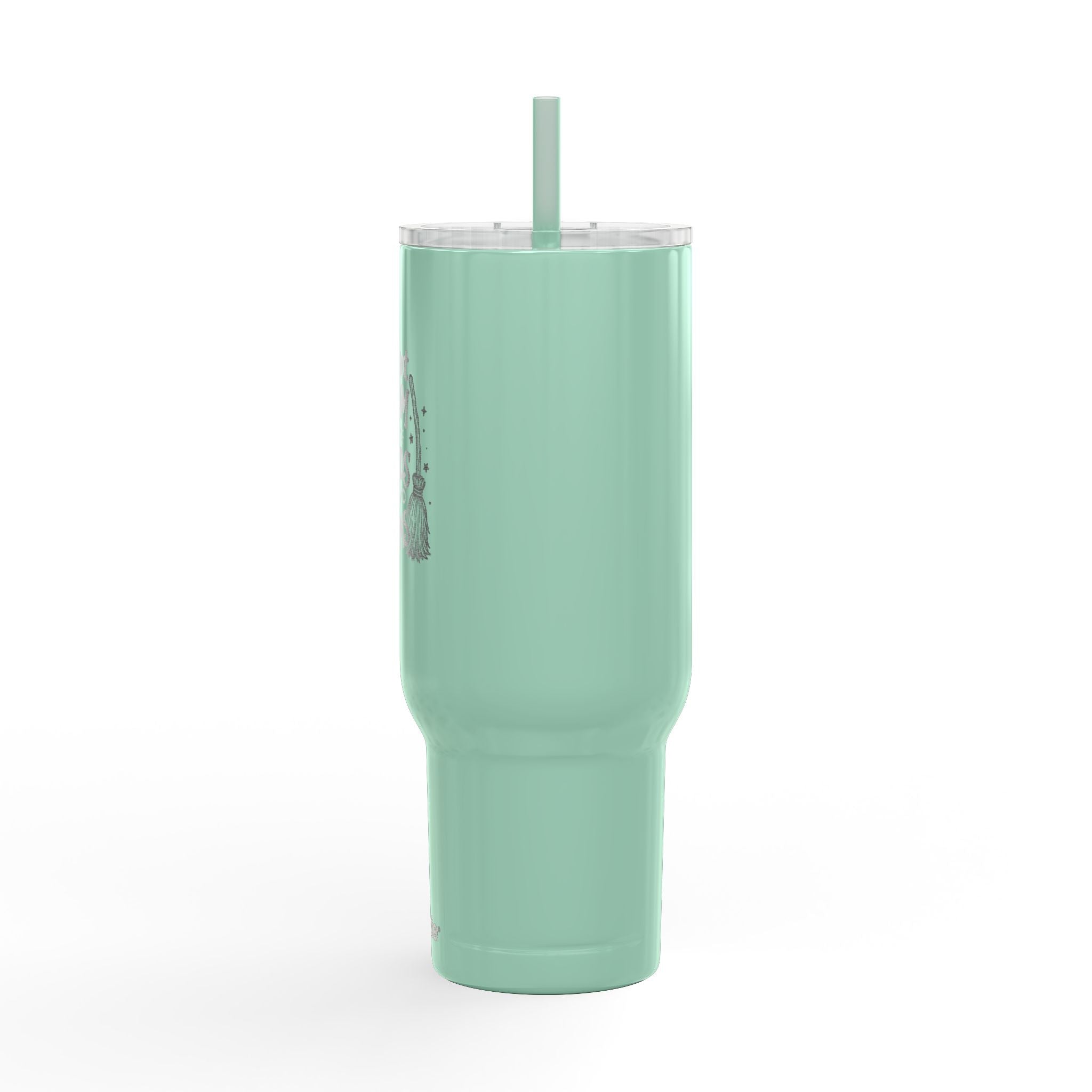 40oz Engraved Tumbler — "I've Got Room for Birds and Brooms" (Insulated Travel Mug)