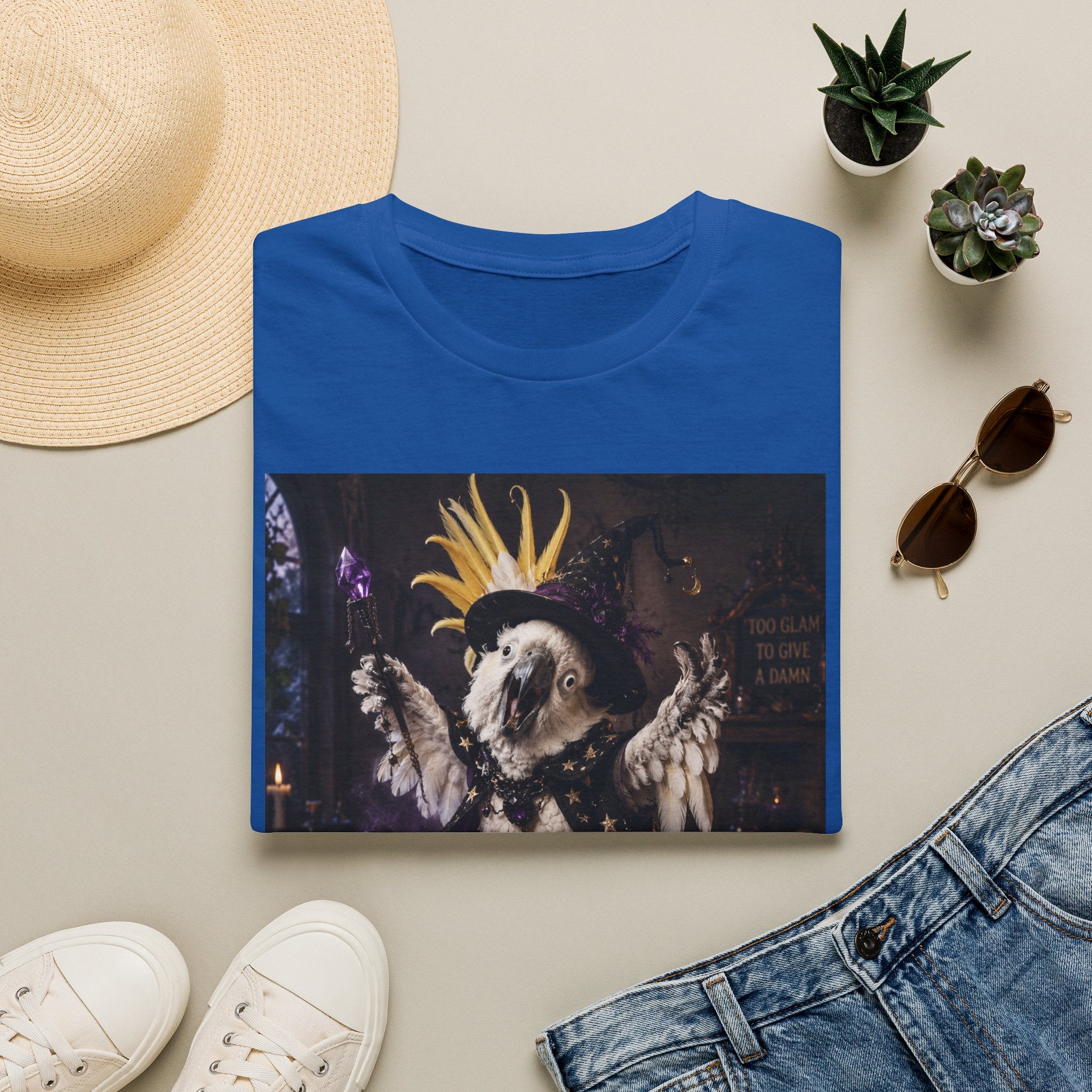 Chaos Witch T‑Shirt — Gothic Crow Crown Illustration