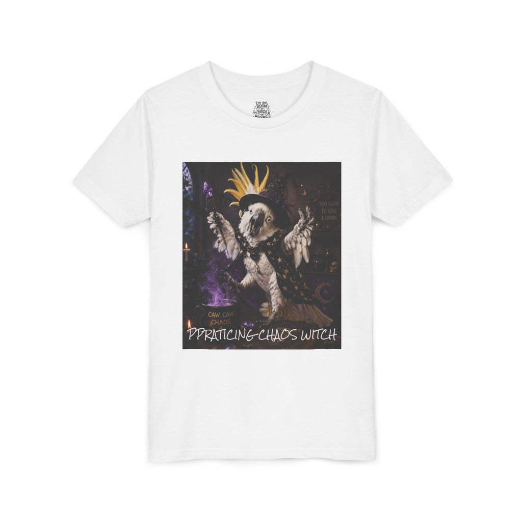 Youth T-Shirt — 'Practicing Chaos Witch' Gothic Fantasy Design