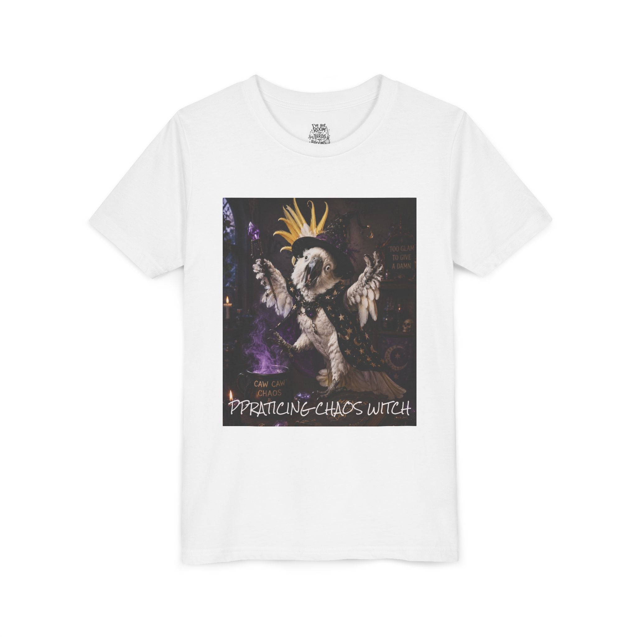 Youth T-Shirt — 'Practicing Chaos Witch' Gothic Fantasy Design