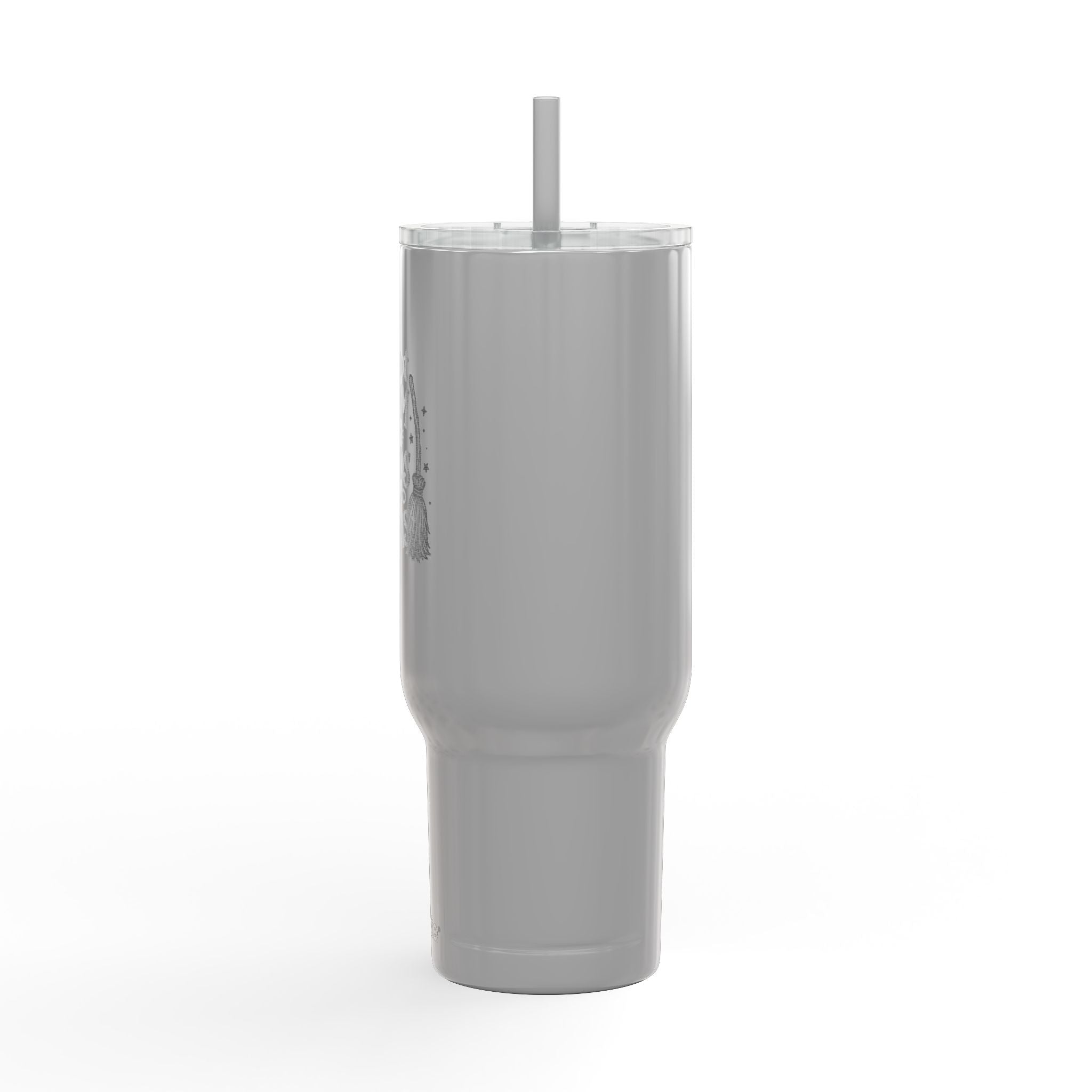 40oz Engraved Tumbler — "I've Got Room for Birds and Brooms" (Insulated Travel Mug)