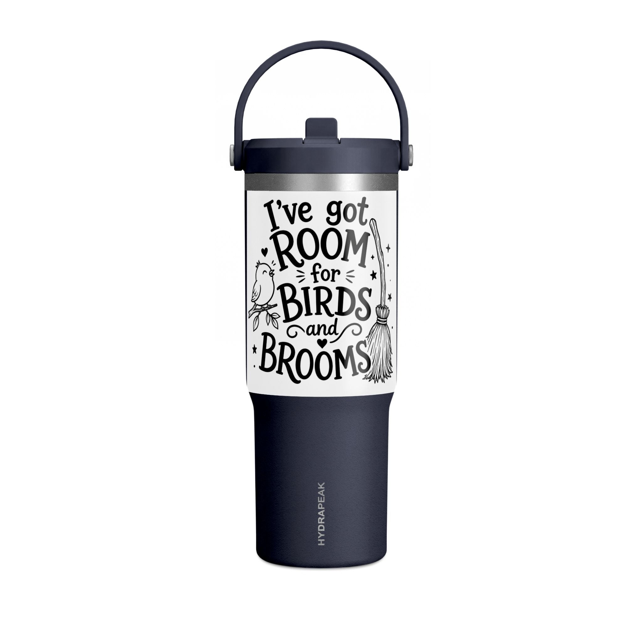 I've Got Room for Birds and Brooms 32oz Tumbler — Witchy Travel Mug