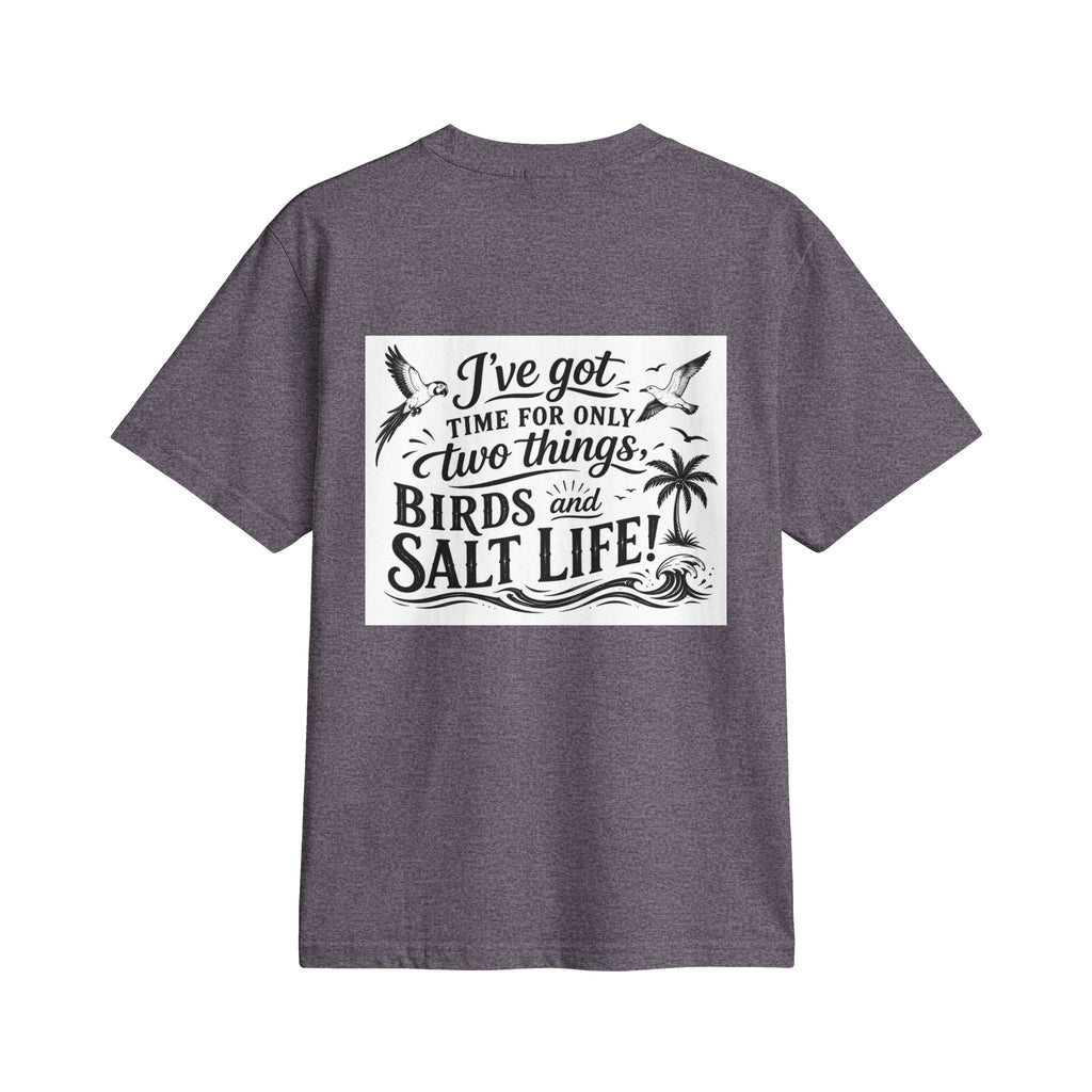 T-Shirt — "Birds and Salt Life" Tropical Beach Parrot Graphic Tee