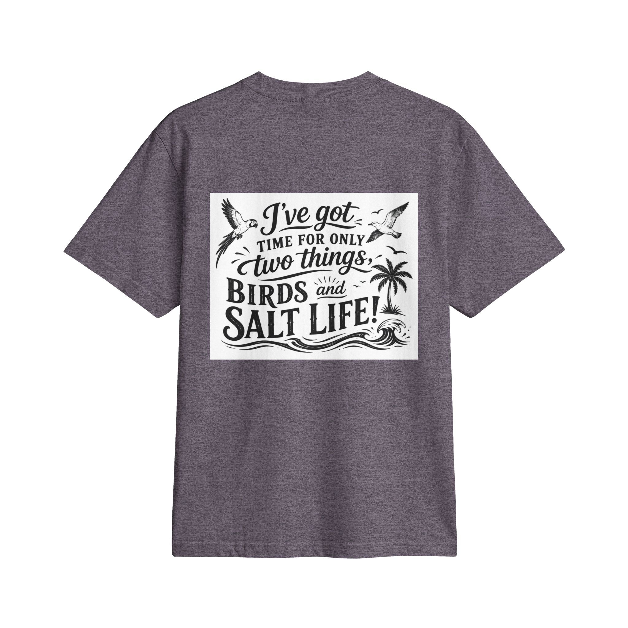 T-Shirt — "Birds and Salt Life" Tropical Beach Parrot Graphic Tee