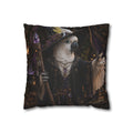 Witch Parrot Decorative Pillowcase — Mystic Cockatoo Accent Cushion Cover