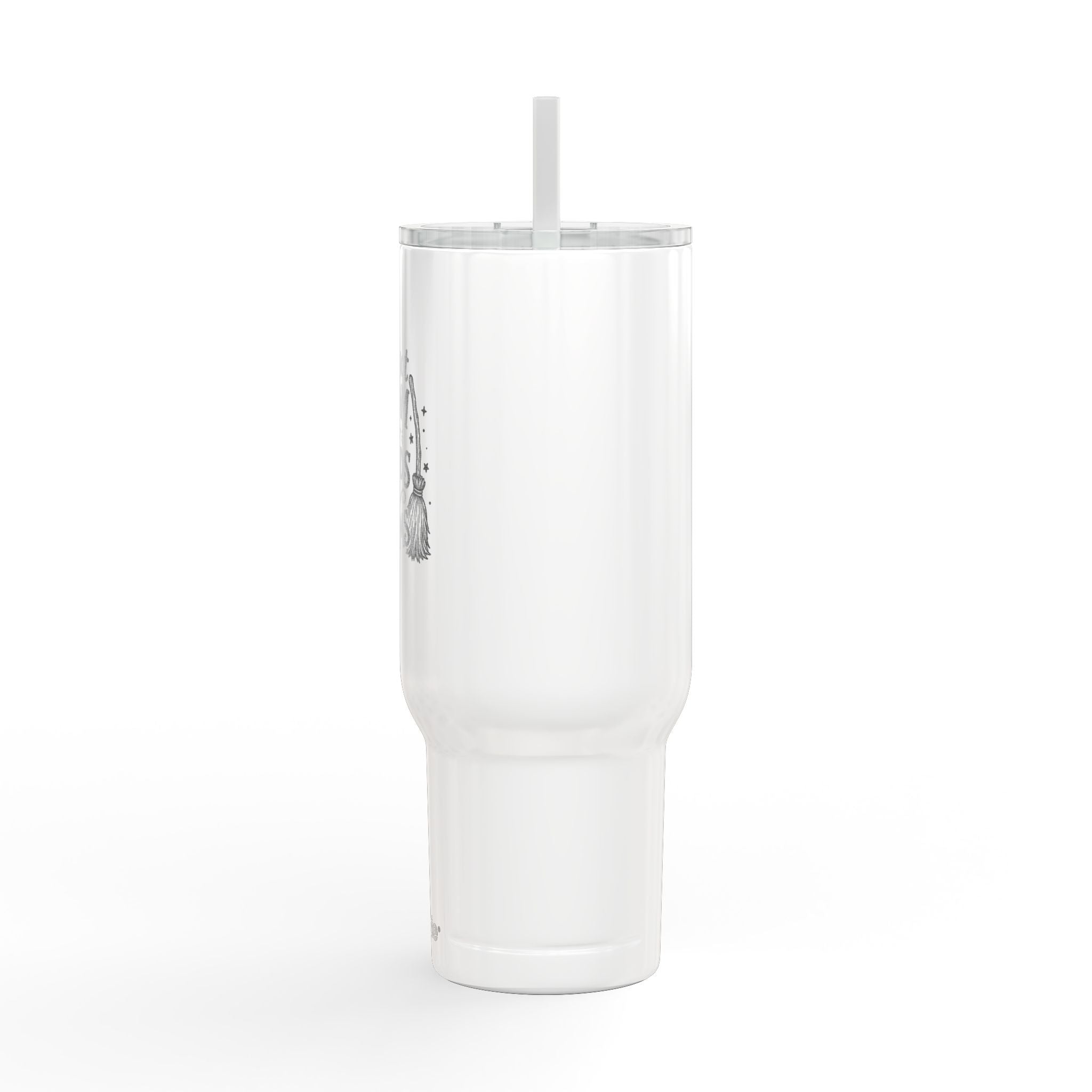 40oz Engraved Tumbler — "I've Got Room for Birds and Brooms" (Insulated Travel Mug)