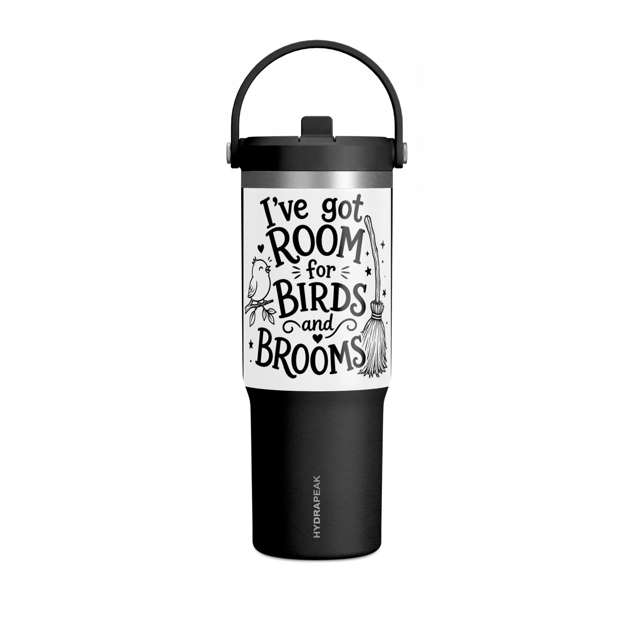 I've Got Room for Birds and Brooms 32oz Tumbler — Witchy Travel Mug