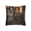 Pagan Bird Dance Pillow — Stonehenge Sunrise Decorative Throw Pillowcase