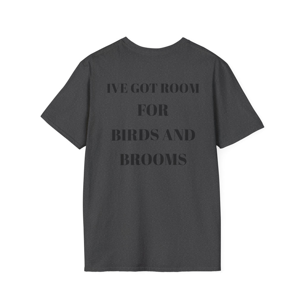 Chaos Witch T‑Shirt — Gothic Crow Crown Illustration