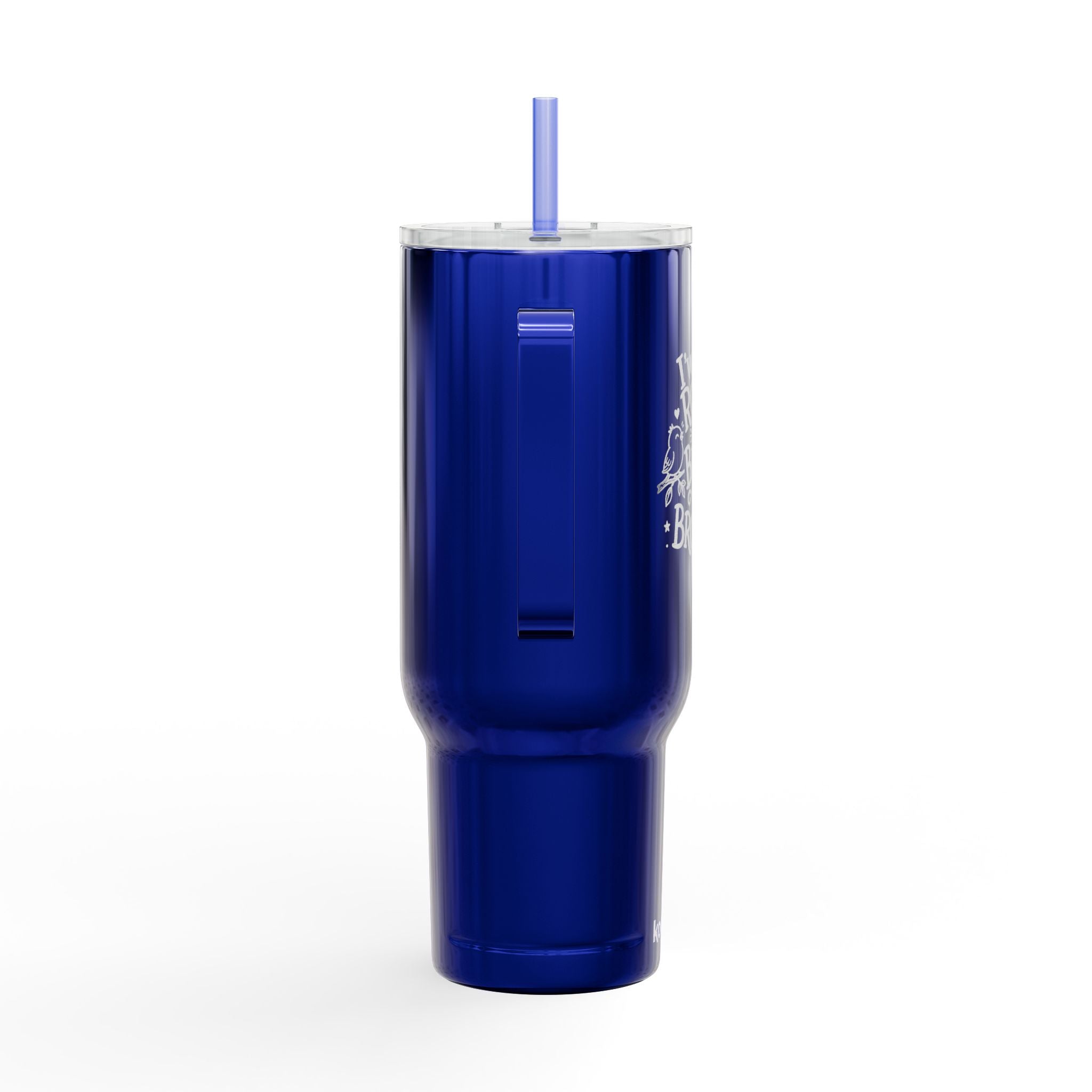 40oz Engraved Tumbler — "I've Got Room for Birds and Brooms" (Insulated Travel Mug)