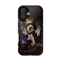 Magical Cockatoo Phone Case — Witchy Crow Chaos Design, Impact-Resistant Magnetic Case