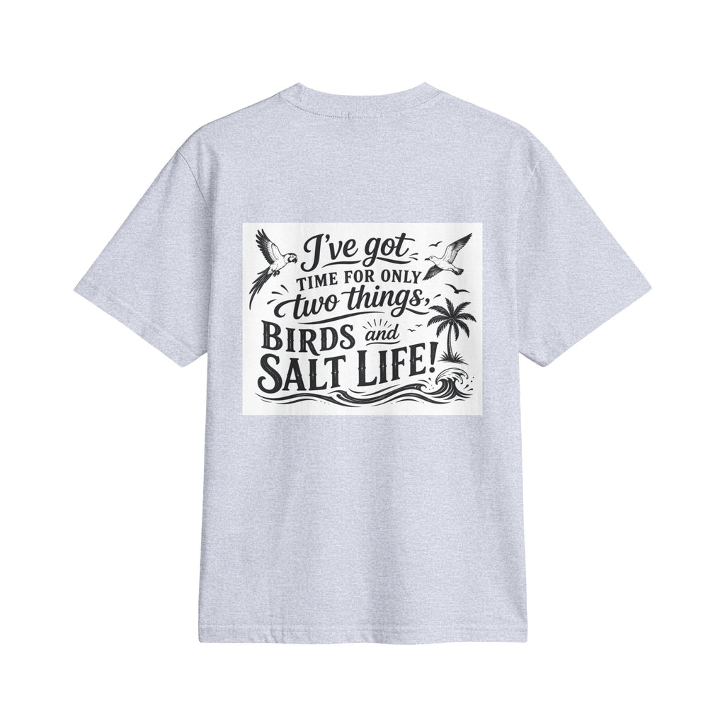 T-Shirt — "Birds and Salt Life" Tropical Beach Parrot Graphic Tee