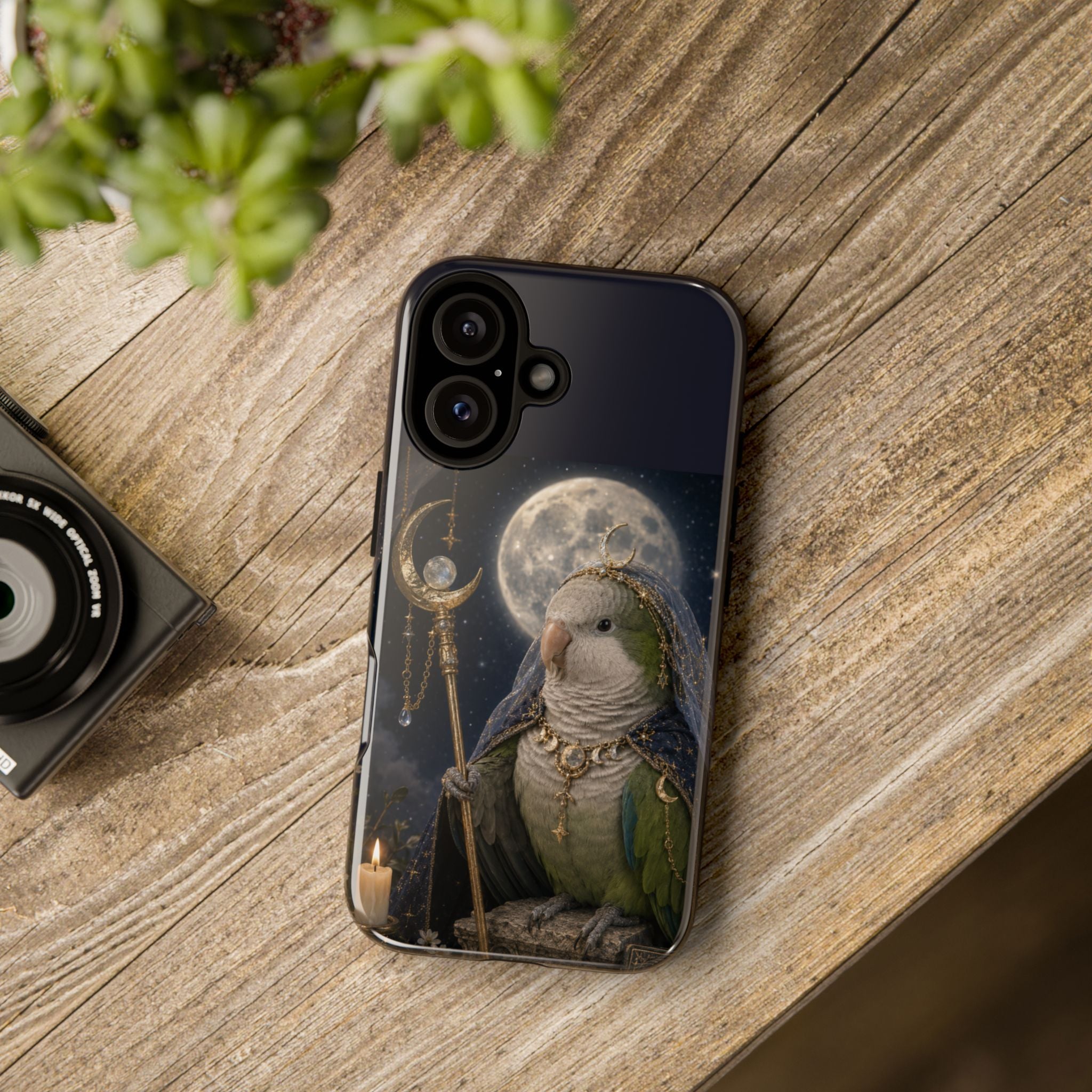 Mystic Moon Parrot Phone Case