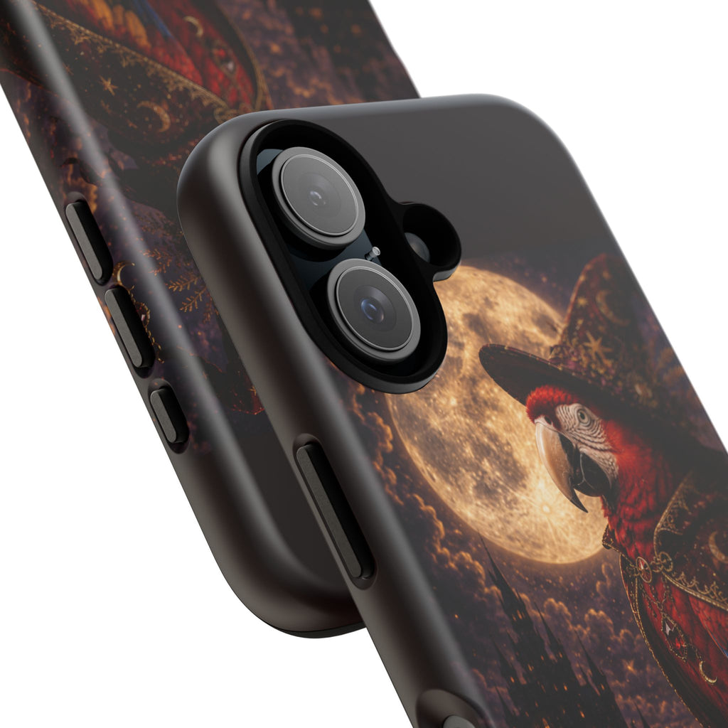 Mystic Parrot Moon Phone Case