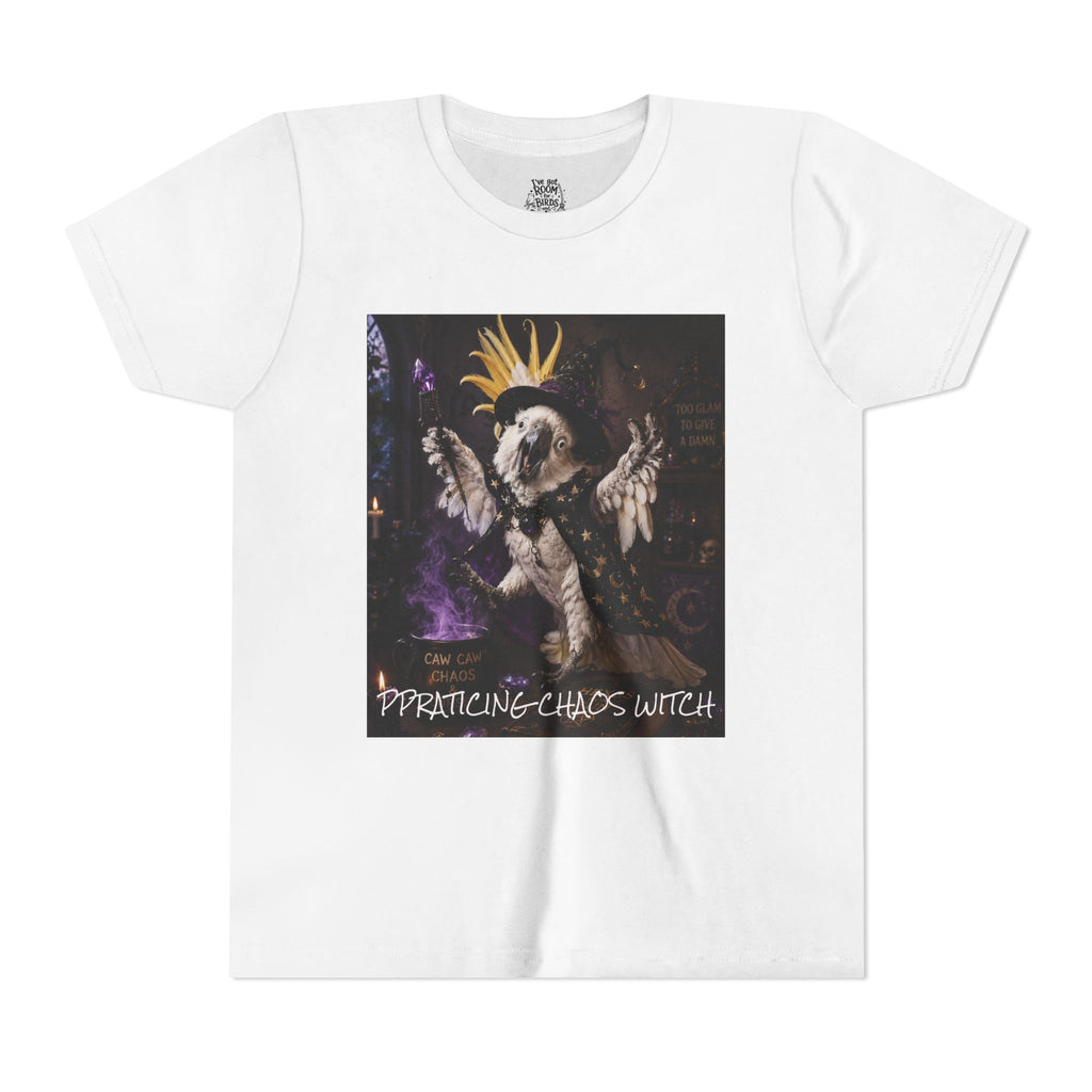 Youth T-Shirt — 'Practicing Chaos Witch' Gothic Fantasy Design