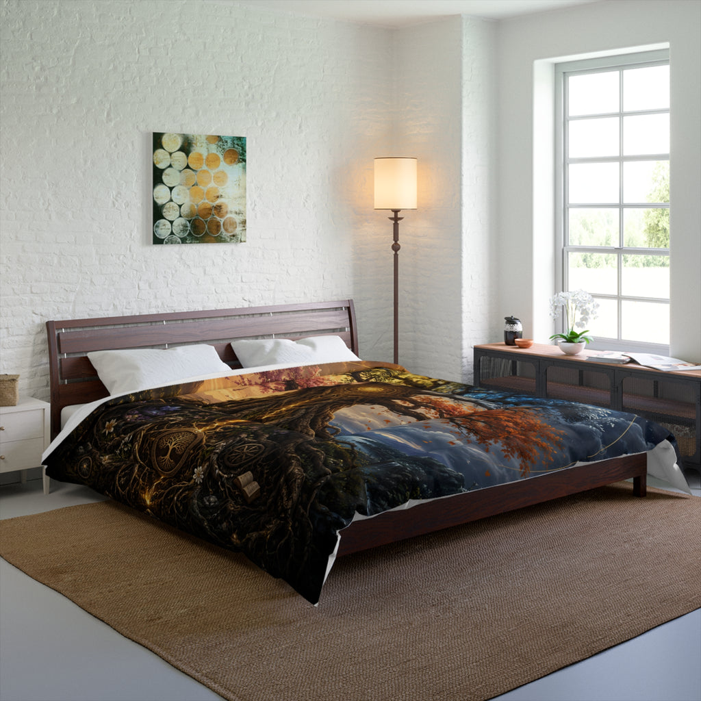 Tree of Life Comforter - Mystical Sunrise to Starlit Night Bedding